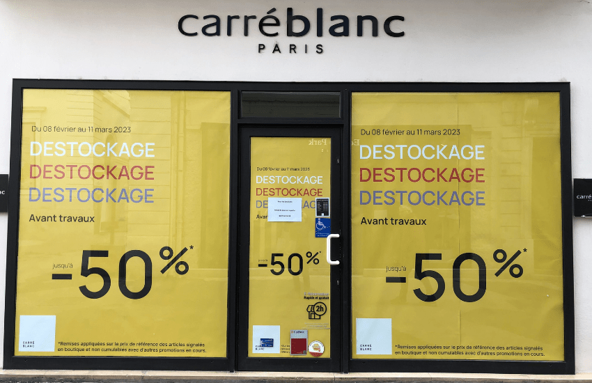 Adhésif micro perforé vitrine