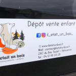 Plaque magnétique véhicule